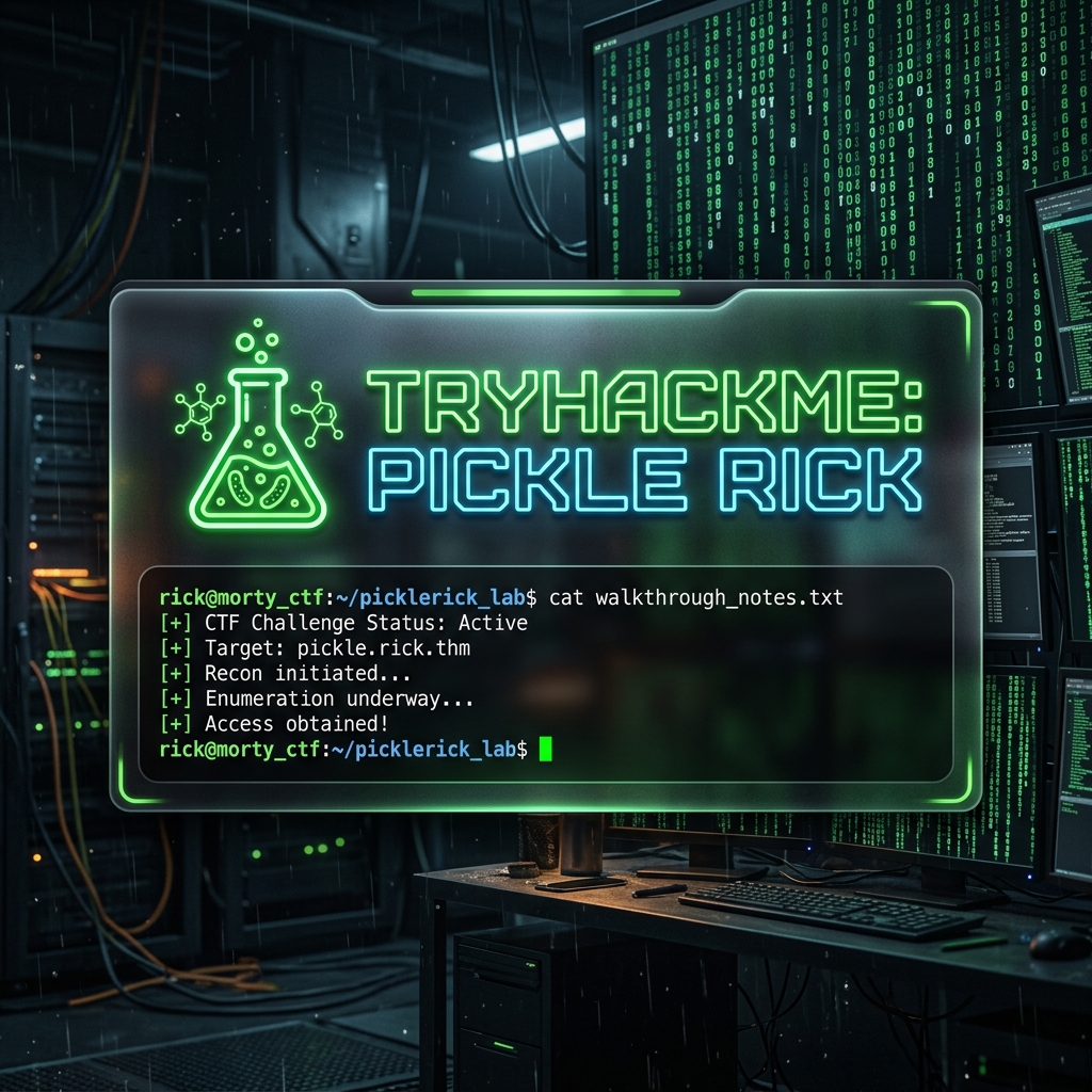 Pickle Rick TryHackMe room banner